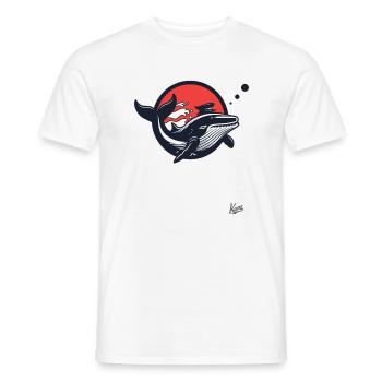 Seefahrer-Matrose-Wal - Männer T-Shirt - Weiß - Vorne - AI Model Male 178 dark (178cm)