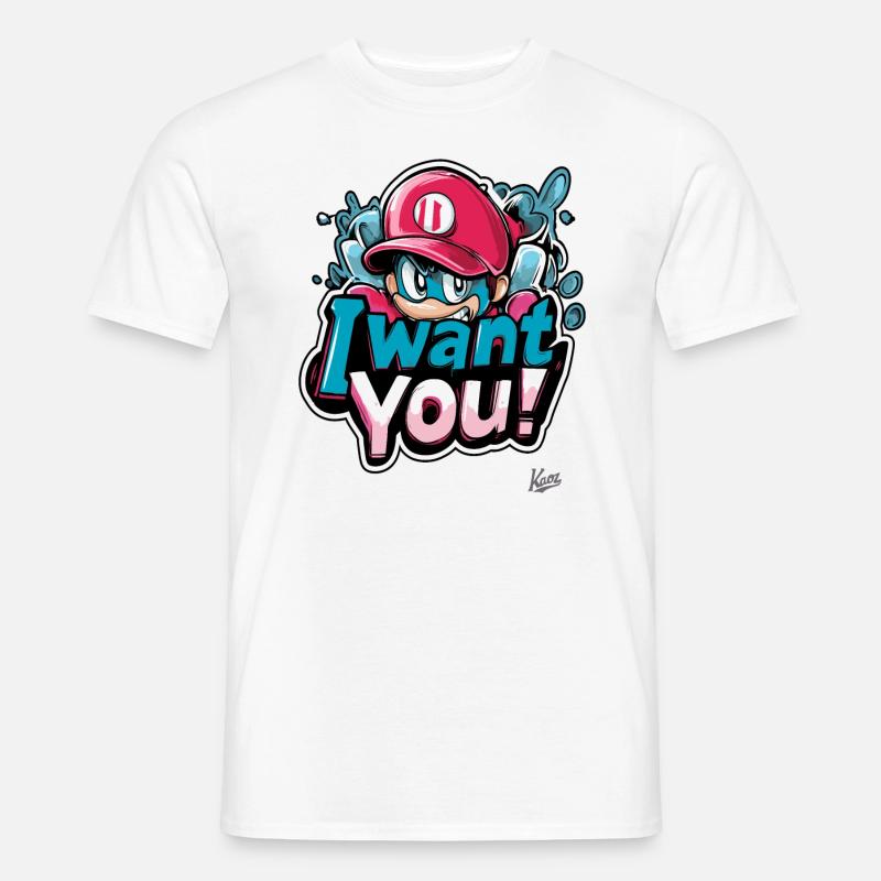Ich will Dich - Männer T-Shirt - Weiß