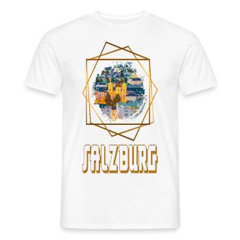 Salzbourg Autriche Skyline City Home Amour - T-shirt homme - blanc - Devant - AI Model Male 178 dark (178cm)