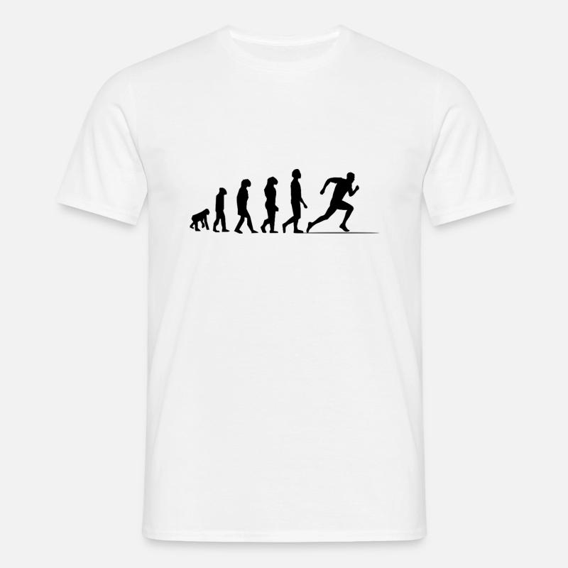 Evolution Sprint / Sprinter - Men's T-Shirt - white