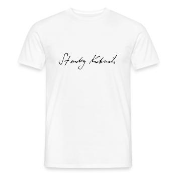 Stanley Kubrick Signature - Männer T-Shirt - Weiß - Vorne - AI Model Male 178 dark (178cm)