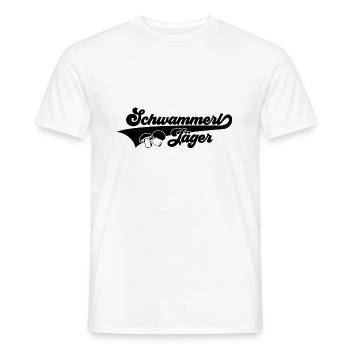 SCHWAMMERLJÄGER SCHWAMMERL JÄGER PILZSAMMLER - Männer T-Shirt - Weiß - Vorne - AI Model Male 178 dark (178cm)
