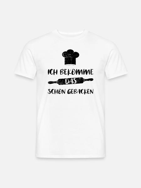 Bäcker Bäckerei Backwaren backen Bäckerin Geschenk - Männer T-Shirt - Weiß