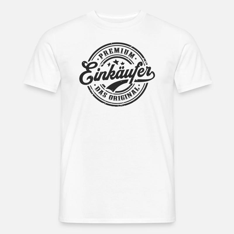 Einkäufer Original Beruf Lustiges Einkauf - Männer T-Shirt - Weiß