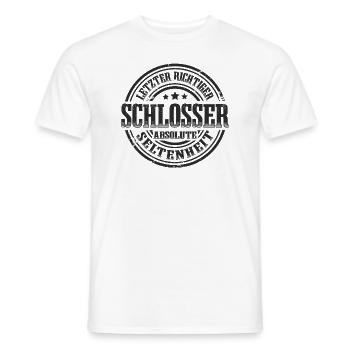 Schlosser Schlosserei Schlossermeister - Männer T-Shirt - Weiß - Vorne - AI Model Male 178 dark (178cm)