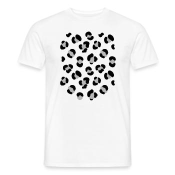 Déguisement de costume de léopard - T-shirt homme - blanc - Devant - AI Model Male 178 dark (178cm)