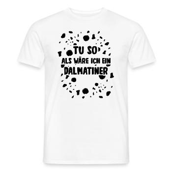 Dalmatiner Kostüm Lustige Verkleidung - Männer T-Shirt - Weiß - Vorne - AI Model Male 178 dark (178cm)