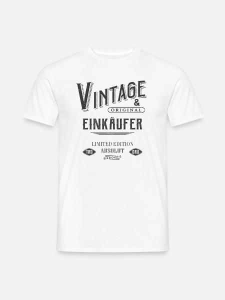 Einkäufer Vintage - Männer T-Shirt - Weiß