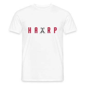 HAARP - WEATHER MANIPULATION CONSPIRACY THEORY - Männer T-Shirt - Weiß - Vorne - AI Model Male 178 dark (178cm)