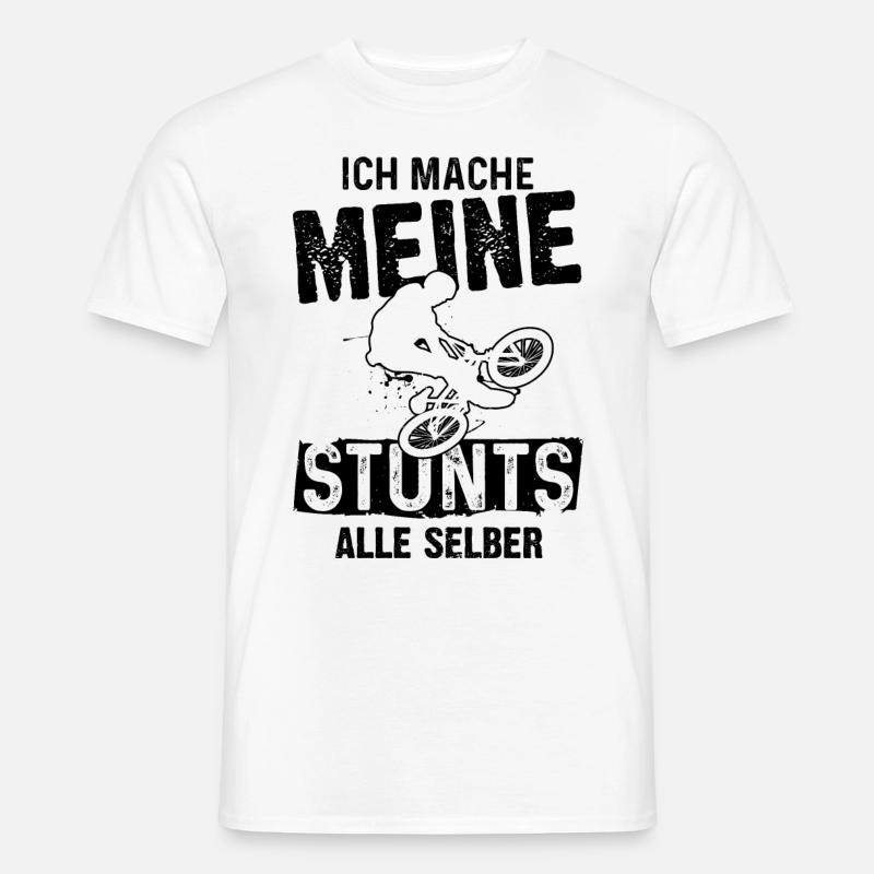 Ich mache meine Stunts Alle Selbst - - Männer T-Shirt - Weiß