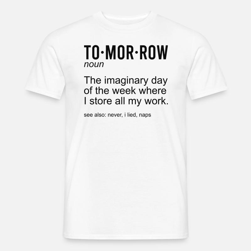 Morgen Substantiv - Männer T-Shirt - Weiß