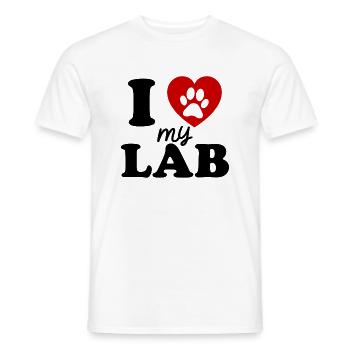 Labrador - T-shirt homme - blanc - Devant - AI Model Male 178 dark (178cm)