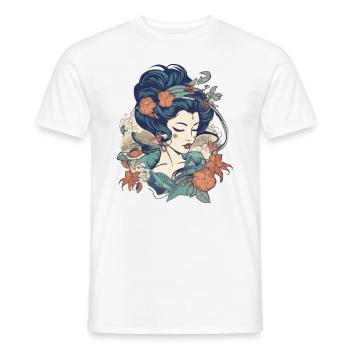 Femme rétro - T-shirt homme - blanc - Devant - AI Model Male 178 dark (178cm)