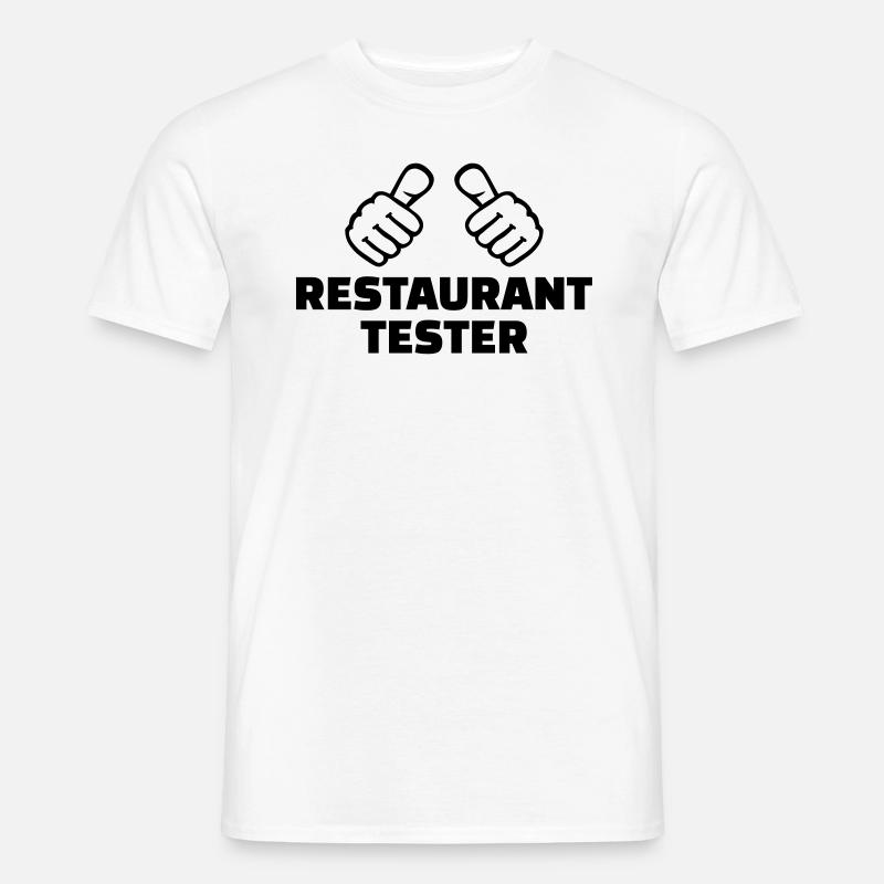 Restaurant Tester - Männer T-Shirt - Weiß