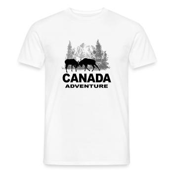 Canada - Moose - Kanada - Elch - Männer T-Shirt - Weiß - Vorne - AI Model Male 178 dark (178cm)