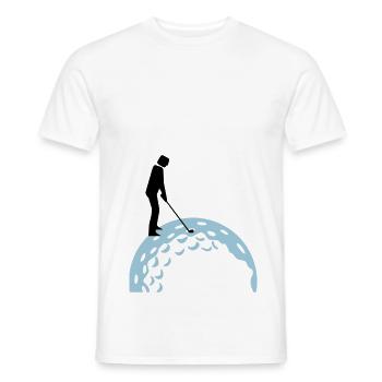 golfing (2c) - Men's T-Shirt - white - Front - AI Model Male 178 dark (178cm)