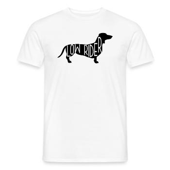 Dackelhund Low Rider - Männer T-Shirt - Weiß - Vorne - AI Model Male 178 dark (178cm)