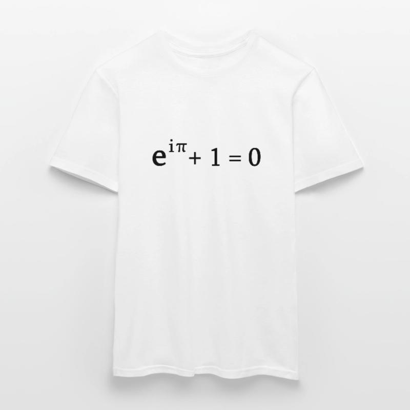 Euler identité math mathématicien nerd science pi T-shirt homme