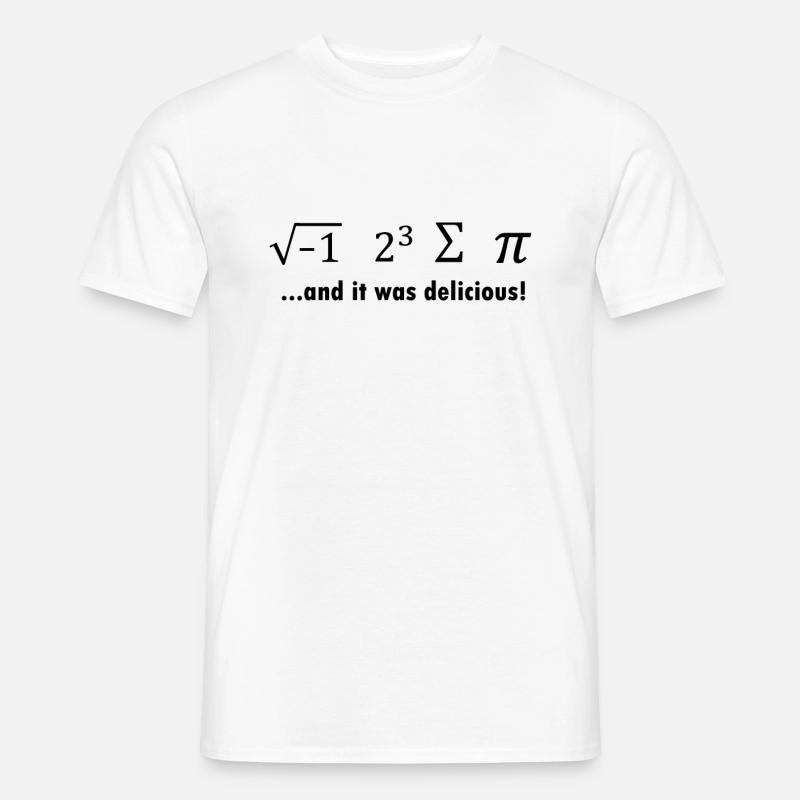 I Ate Some Pie - Mathematician Gift Math Nerd - Men’s T-shirt - white