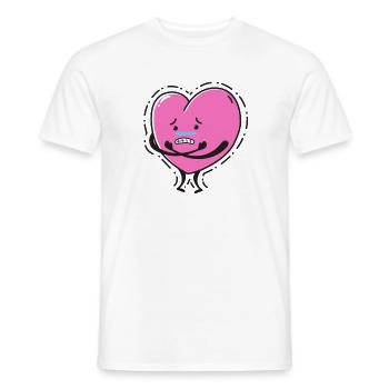 Un coeur triste - T-shirt homme - blanc - Devant - AI Model Male 178 dark (178cm)