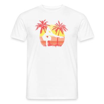 Gimnasta Mujer Sunset Sunset 80 - T-shirt homme - blanc - Devant - AI Model Male 178 dark (178cm)