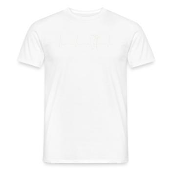 Schornsteinfeger. Herz. Liebe. Ekg. Impuls. - Männer T-Shirt - Weiß - Vorne - AI Model Male 178 dark (178cm)