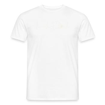 Armor Angel Harp. Corazón. Amor. Ekg. Legumbres. - T-shirt homme - blanc - Devant - AI Model Male 178 dark (178cm)