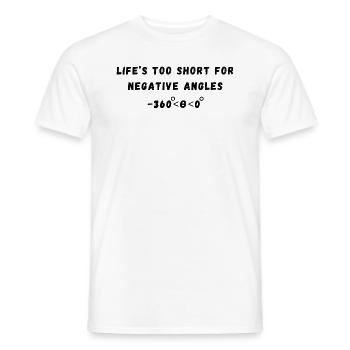 Funny Trigonometry Quote | Math Lovers Gifts - Men's T-Shirt - white - Front - AI Model Male 178 dark (178cm)
