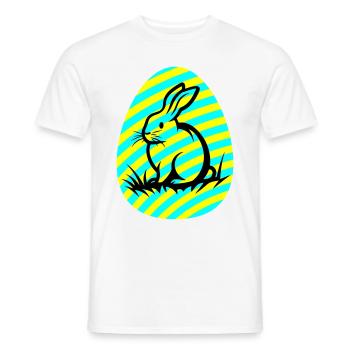 Hase Ostern Icon - Männer T-Shirt - Weiß - Vorne - AI Model Male 178 dark (178cm)