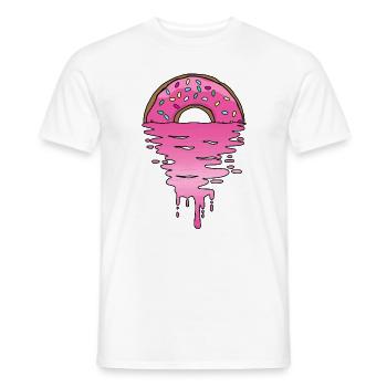 Donut Sunset - Men's T-Shirt - white - Front - AI Model Male 178 dark (178cm)
