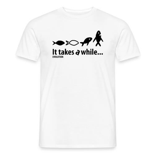 Evolution | Wit | M - Heren T-shirt