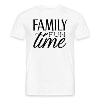 Family Fun Time - Men's T-Shirt - white - Front - AI Model Male 178 dark (178cm)
