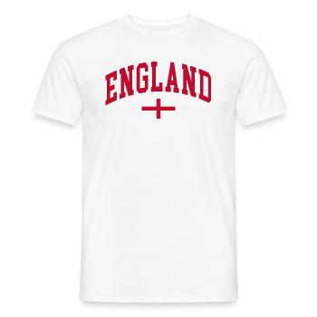 England - Männer T-Shirt - Weiß - Vorne - AI Model Male 178 dark (178cm)
