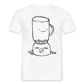 Mixer - Männer T-Shirt - Weiß - Vorne - AI Model Male 178 dark (178cm)