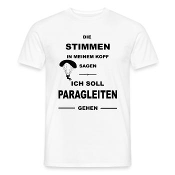 Paragleiten Gleitschirmfliegen Gleitsegeln Pilot - Männer T-Shirt - Weiß - Vorne - AI Model Male 178 dark (178cm)