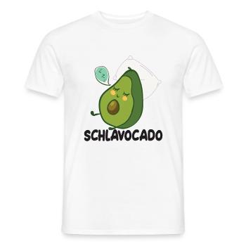 Lustige Avocado - Schlavocado - Männer T-Shirt - Weiß - Vorne - AI Model Male 178 dark (178cm)