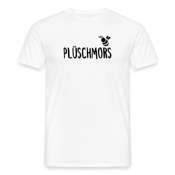 Plüschmors Plattdeutsch Hummel Biene Imker - Männer T-Shirt - Weiß - Vorne - AI Model Male 178 dark (178cm)