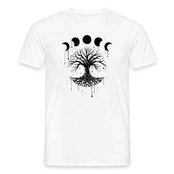 Occult Grunge Gothic Okkult Aesthetic - Männer T-Shirt - Weiß - Vorne - AI Model Male 178 dark (178cm)