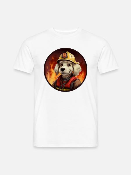 Chien de pompier - T-shirt homme - blanc