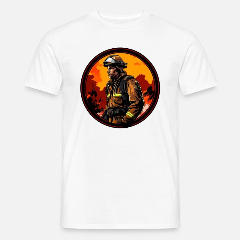 Fire Brigade Firefighter - Men's T-Shirt - white