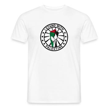 I Stand With Palestine Liberté pour la Palestine - T-shirt homme - blanc - Devant - AI Model Male 178 dark (178cm)