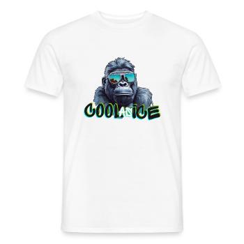Cooler Gorilla - Männer T-Shirt - Weiß - Vorne - AI Model Male 178 dark (178cm)