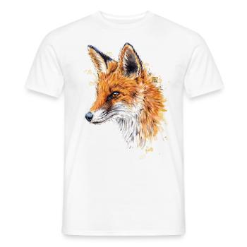 Fuchs | fox - Männer T-Shirt - Weiß - Vorne - AI Model Male 178 dark (178cm)