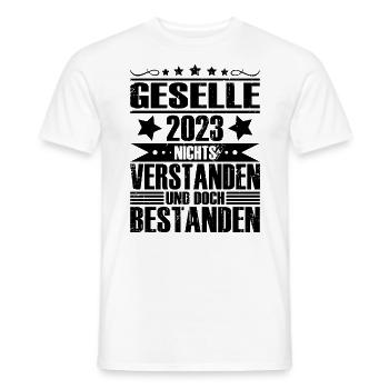 Geselle 2023 - Männer T-Shirt - Weiß - Vorne - AI Model Male 178 dark (178cm)