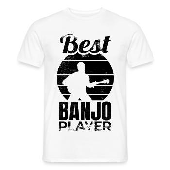 Meilleur joueur de banjo - T-shirt homme - blanc - Devant - AI Model Male 178 dark (178cm)