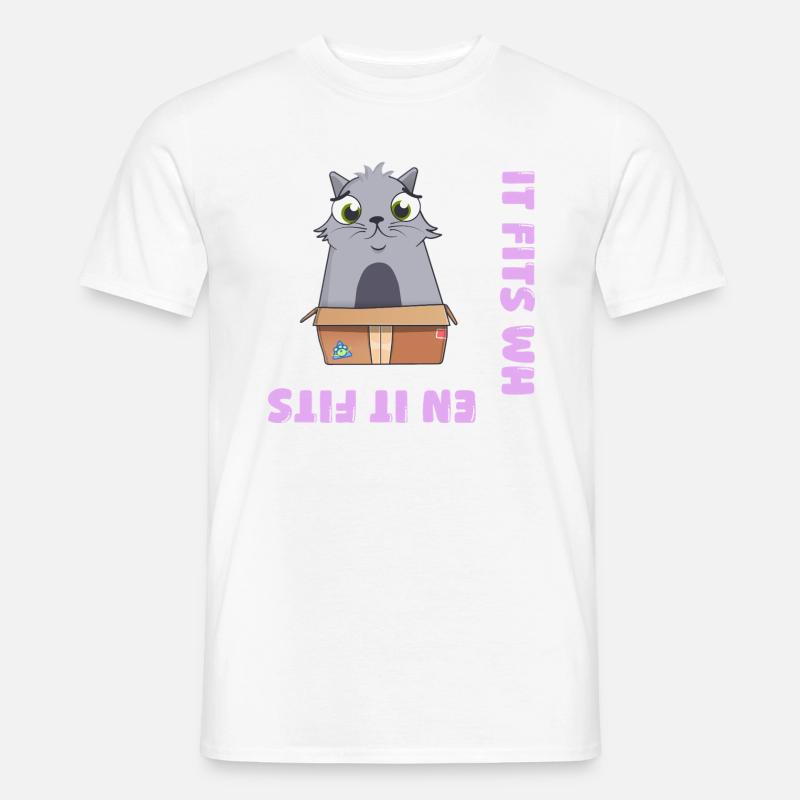Es passt wenn es passt - Männer T-Shirt - Weiß