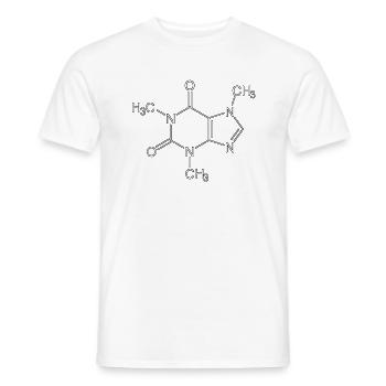 Koffein.png - Männer T-Shirt - Weiß - Vorne - AI Model Male 178 dark (178cm)