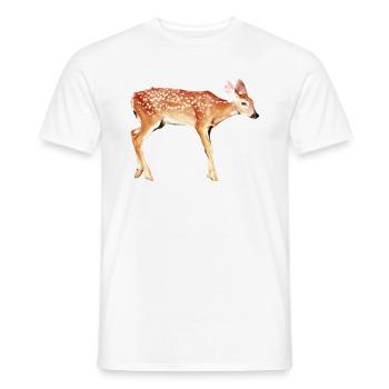 Fowl Reh Bambi - Männer T-Shirt - Weiß - Vorne - AI Model Male 178 dark (178cm)