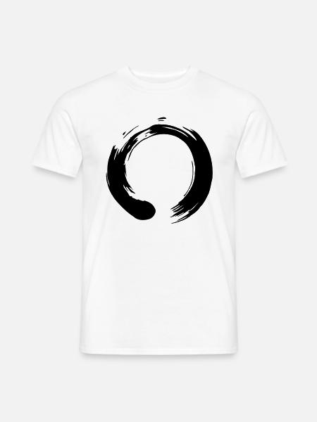 Enso Zen Vektor - Männer T-Shirt - Weiß