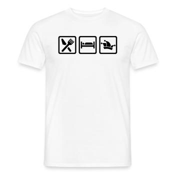 Eat Sleep Carnival - T-shirt homme - blanc - Devant - AI Model Male 178 dark (178cm)